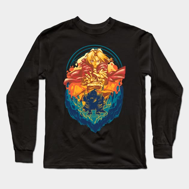 Elric Brothers-Edward Long Sleeve T-Shirt by plonkbeast